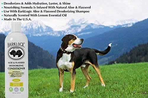 Dog Conditioner with Naturally Derived Essential Oils, 16 fl oz - Plant Based Gentle Formula is Puppy Safe - Lemon