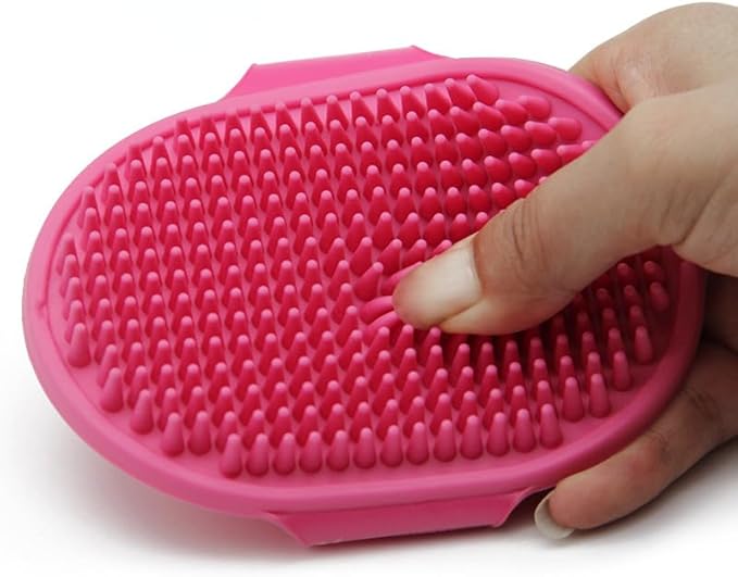 4Pet Brush, Dog Bath Brush, Pet Dog Cat Massage Brush, Dog Massage Bath, No Wash Cleaning Gloves