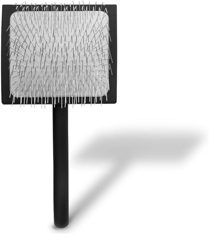 Chris Christensen Ice on Ice Detangler & Finishing Spray Adds Elasticity & Strength + Big K Slicker Large Brush for Detangling and Fluffing