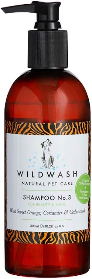 PRO Dog Shampoo No. 3 - Sweet Orange, Coriander and Cedarwood - Made in UK Natural Pet Care by Andrew Cooper - 10.2 fl oz (Dilutes to 2.6 gallons)