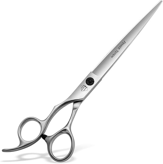 Dog Grooming Scissors: 7.5" Left Handed Pet Shears Made Of Advanced Stainless Steel Alloy for Trimming Dogs Cats and Other Pets Face and Paws