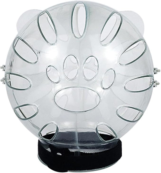 Cat Muzzle,Cat Clear Helmet, Breathable Cat Hood，Adjustable Cat Mouth Cover Grooming Face Mask for Preventing Cats Biting Chewing, Transparent Muzzle for Kittens and Adult Cats