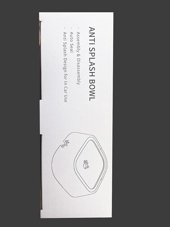 ELS PET Dog Bowl No Spill, Pet Water Bowl No Drip Slow Water Feeder, Pet Dispenser 70oz/2L Large Capacity Travel for Dogs, Cats (Pink, 35oz)