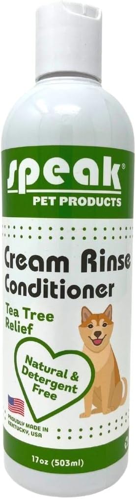 Dog Natural Cream Rinse Conditioner, Tea Tree, 17oz