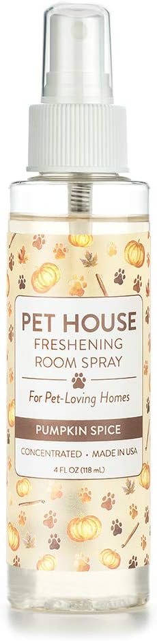 One Fur All Pet House Freshening Room Spray - Pumpkin Spice - Concentrated Air Freshener - Non-Toxic & Pet-Friendly Air Freshener - Pet Odor Eliminator Room Spray