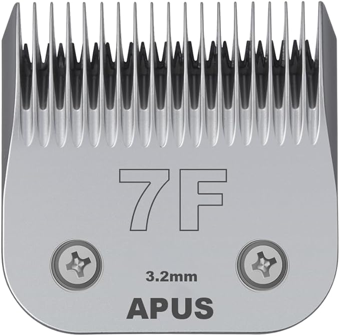 APUS Detachable A5 clipper 7F Blades Size 3.2mm (1/8") for Pet Grooming,Compatible with Andis,Oster,Wahl,Laube A5 Clippers.