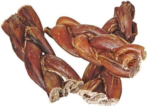 Pawstruck Natural 5” Braided Bully Sticks for Dogs - Tough Long Lasting, Rawhide Free, Low Odor, Healthy Single Ingredient Chew Treat for Aggressive Chewers - 10 Count - Packaging May Vary