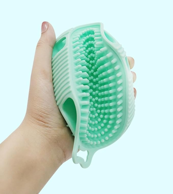Dog Grooming Brush,Soft Silicone Pet Bath Brushes with Handle Grooming Brush Cat,Shampoo Soothing Comb for Wet Dry Long Short Haired Pets Massaging