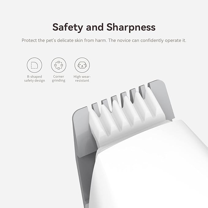 Dog Paw Trimmer, Dog Clippers, Cordless Cat and Small Dogs Clipper, Low Noise Electric Mini Pet Grooming Clippers for Trimming The Hair Around Face, Paw Pads, Eyes, Ears, Rump