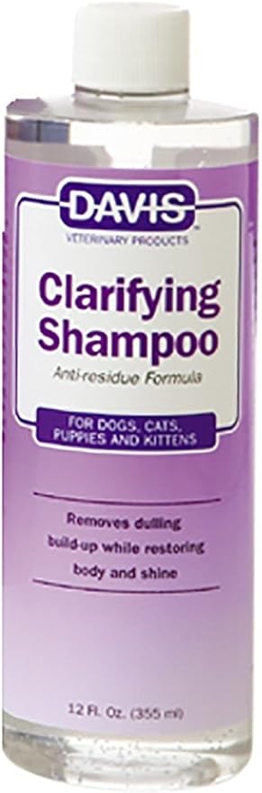 Davis Manufacturing CLS12 Clarifying Pet Shampoo, 12 oz, Clear