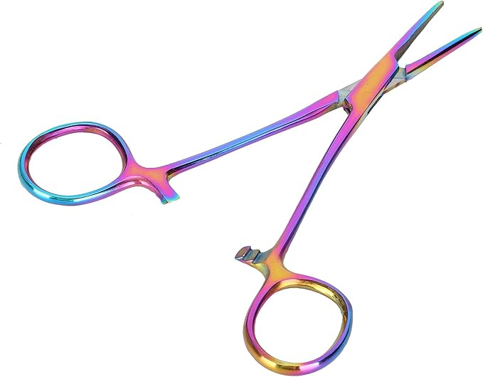 Hemostat Forceps, Dogs Cats Hemostat Forceps Scissors Dog Grooming Ear Cleaning Straight Clamp Ear Hair Clamp Pulling Shears Plier