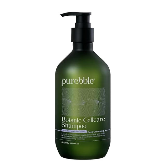 Deep Cleansing Botanic Cellcare Shampoo 500ml, 16.90 fl oz | Sulfate-Free, Paraben-Free and Color-Safe | pH Balancing