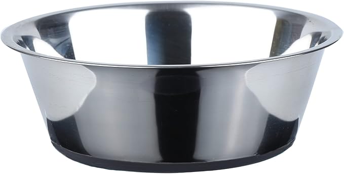 PEGGY11 Deep Stainless Steel Anti-Slip Dog Bowls - Single Pack, 2 Cups