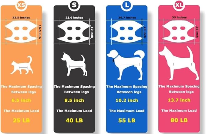 Dog Grooming Hammock Harness for XL Large Dogs, Pet Hammock Restraint Bag,Dog Grooming Sling Helper for Trimming Nail and Ear/Eye Care(XL Size,13.7")