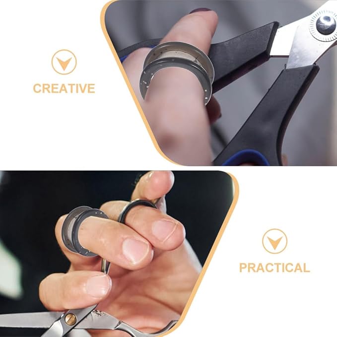 Hemoton 10pcs Soft Silicone Scissor Finger Rings,Rubber Pet Shears Thumb Inserts,Scissors Finger Protector Grips for Dog Hair Cutting,Salon Scissor Parts,Ring Scissor Accessories