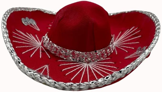Mini Mariachi Hat 6 inch Black Sombrero for Fiesta Themed Parties for Small Dog/Cat Costume