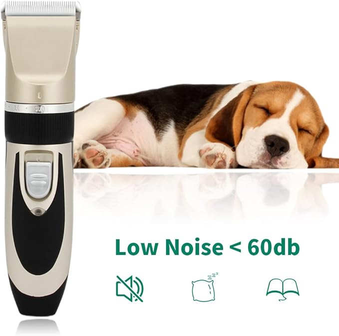 Gromming Dog Clippers,USB Rechargeable Dogs Cats and Other Pets Grooming kit,Professional Hair shavers, Low Noise Pets Hair Remover