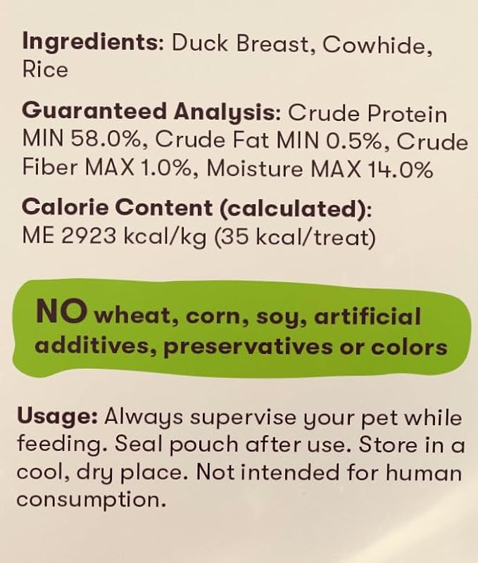 Pet 'n Shape Duck 'n Rice Dumbbells Dog Treats - 1 Pound