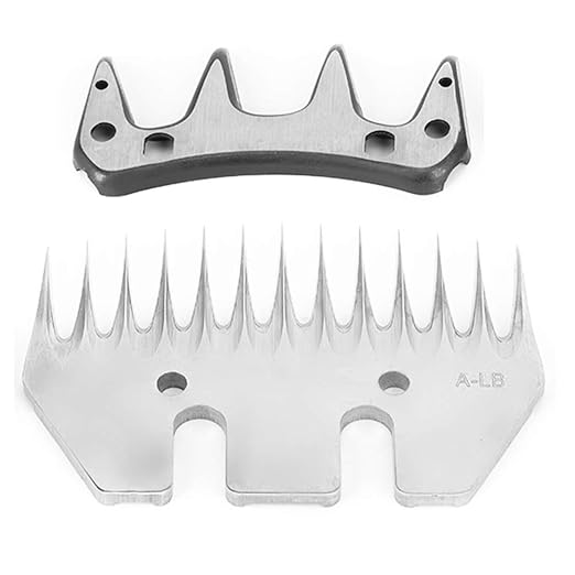Clipper Blades Grooming Blades, Sheep Shears Replacement Blades, Professional Stainless Steel Clipper Blades for Grooming Goats, Lambs, Llamas, Alpacas (13 Teeth Straight Blade (+ oscillating Blade))