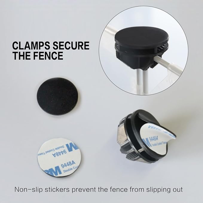 Pet Transparent Playpen Clear Pet Fence Indoor Outdoor Portable Plastic Yard Fence Tent for Small Animals Rabbits Puppy Kennel Cage (10 Panels)