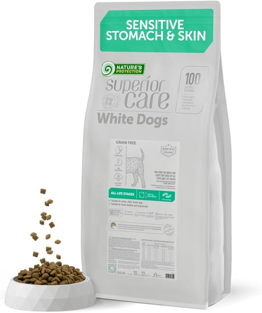 Nature's Protection Superior Care Grain Free Dry Dog Food - Healthy Dog Food All Life Stages Dogs - Balanced, Super Premium Dog Food - 1 Pack of 22lb Insect Flavor