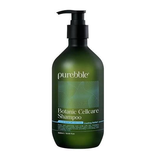Cooling Relief Botanic Cellcare Shampoo 500ml, 16.90 fl oz | Sulfate-Free, Paraben-Free and Color-Safe | pH Balancing