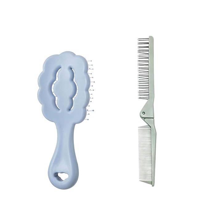 Cloud Shape Small Dog Grooming Brush and Folding Small Dog Grooming Brush