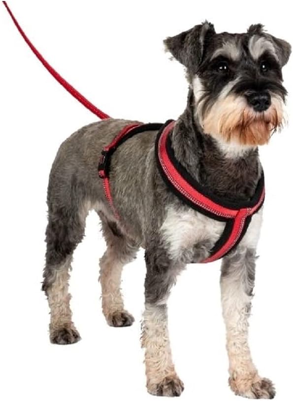 HALTI Comfy Harness - Lightweight, Fleece-Lined, Reflective & Adjustable Dog Harness, Front & Back Ring for a Dog Lead, Great for Puppy Walks, for Large Dogs (Size Large)