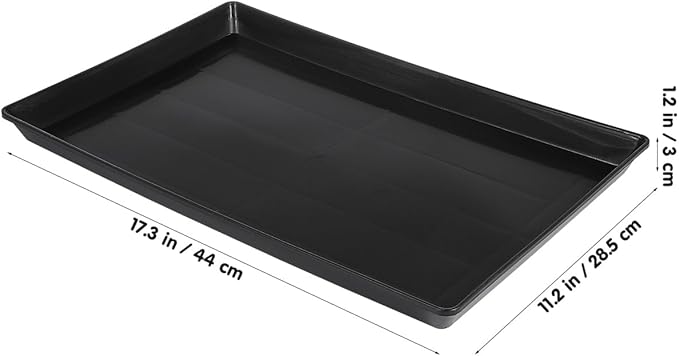 Garneck 2Pcs Plastic Pet Crate Tray Replacement 17.3x11.2'' Bottom Tray for Dog Kennels Rabbit Cages and Small Pets Plastic Dog Crate Pan Crate Bottom Liner Trays