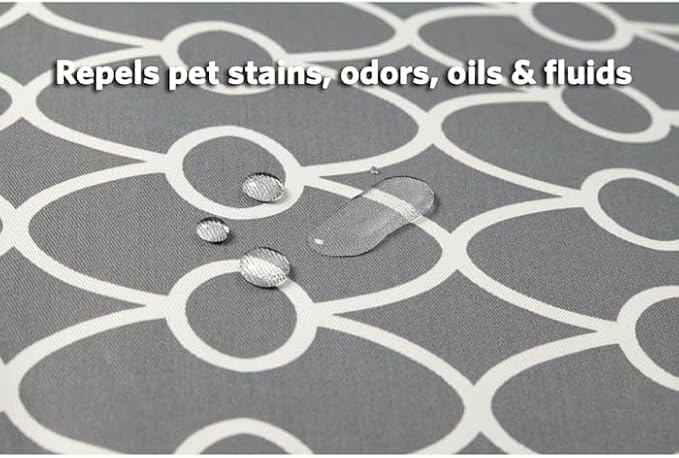 MidWest Homes for Pets Dog Crate Cover, Privacy Dog Crate Cover Fits Midwest Dog Crates, Crate Cover Only; Machine Wash & Dry; Gray Geo Print; 42 inch