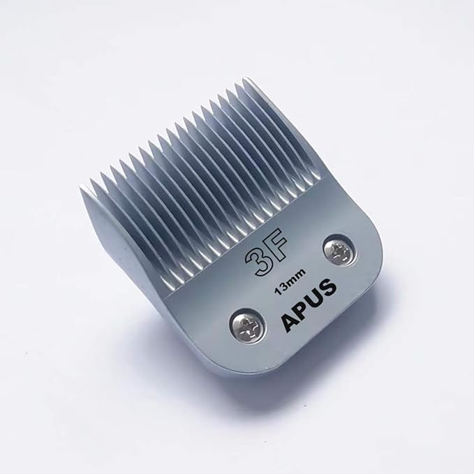 APUS Dog Grooming Clipper A5 Blade,Size 3F 13mm (1/2") Made of High Carbon Steel and Ceramic Compatible with AGC/KM2/Golden A5 Clippers.