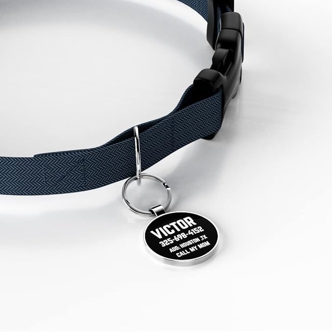 QR Code Dog Tag,Dog Tags Personalized for Pets, Custom Dog Name ID Tags Personalized Dog and Cat Tags -Free Online&Scan QR Receive Instant Location Alert Email