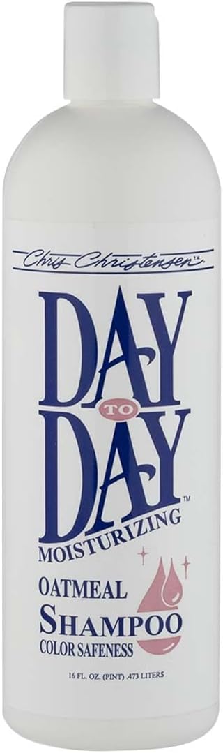 Chris Christensen Day to Day Ultra Concentrated Dog Shampoo, Makes up to 8 Bottles, Groom Like a Professional, Moisturizing, All Coat Types, for Daily Use, Made in USA, 16oz