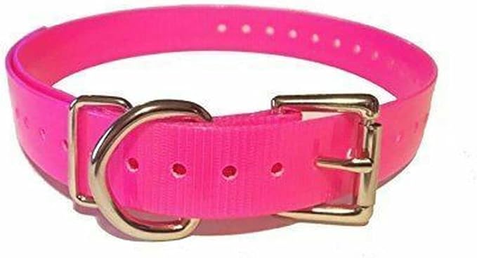 Replacement Strap for Dogtra Collars - 3/4" Wide Ultra-Durable Dog E-Collar Replacement for Training, Bark, Shock, Electric, and GPS Collars - 28" Adjustable Length Solid Pink