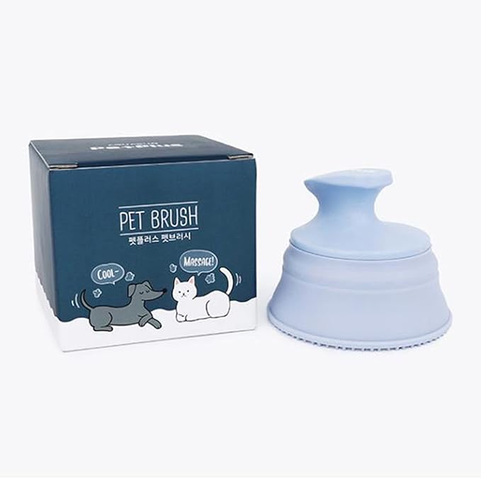 Cat Dog Brush | Pet Grooming | Cat Dog Shampoo Brush | Self Cleaning, Deshedding Brush, Only Remove Loose Fur While Massaging | Anxiety Calming Korean Made