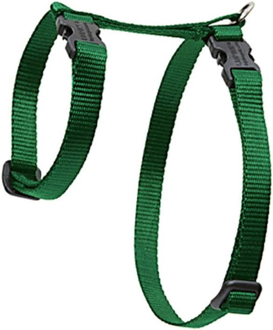 LupinePet Basics 1/2" Green 12-20" H-style Harness for Small Pets