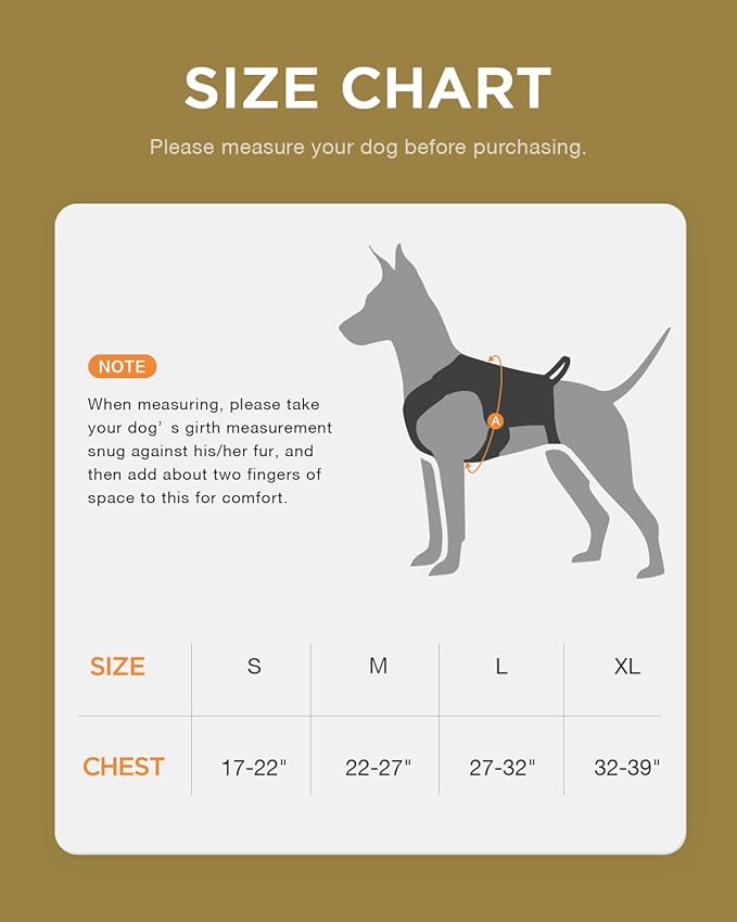FAYOGOO Tactical Dog Harness for Large Dogs - Heavy Duty Escape Proof Dog Harness with Handle,Adjustable No Pull Dog Vest for Walking,Training