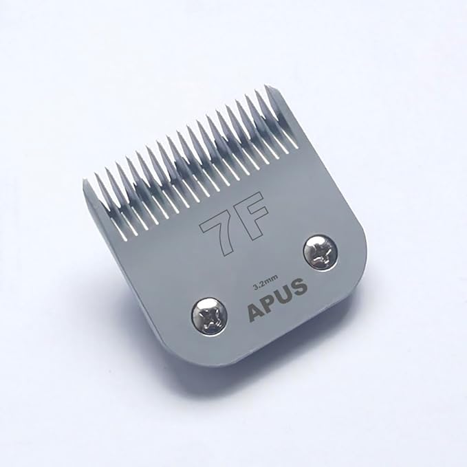 APUS Detachable A5 clipper 7F Blades Size 3.2mm (1/8") for Pet Grooming,Compatible with Andis,Oster,Wahl,Laube A5 Clippers.