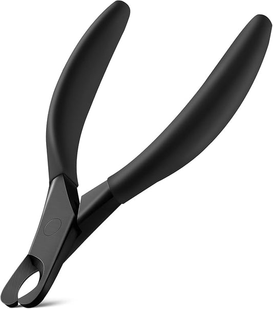 BEZOX Professional Pet Nail Clippers, Premium Sharp & Safe Pets' Paw Trimmer for Large Dogs and Small Animals, Soft Grip Cat Claw Cutter with Built-in Spring - Black Handle
