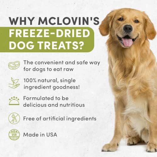 McLovin's Pet Freeze Dried Raw Beef Liver Dog Treats and Toppers, 12 oz. Canister - Single Ingredient, Grain-Free, Gluten-Free, High-Protein Treat – Healthy Dog Training Treats