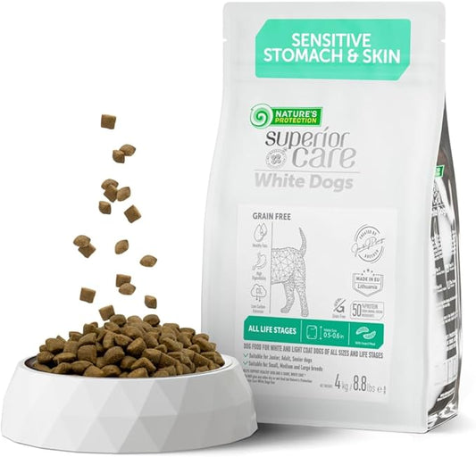 Nature's Protection Superior Care Grain Free Dry Dog Food - Healthy Dog Food All Life Stages Dogs - Balanced, Super Premium Dog Food - 1 Pack of 8.8lb Insect Flavor