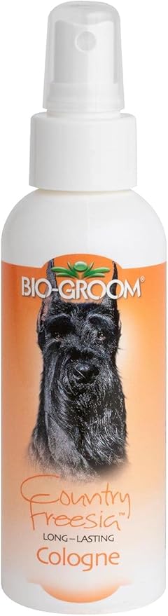 Bio-groom Country Freesia Dog Cologne - Deodorizing Spray, Dog Bathing Supplies, Puppy Wash, Cat & Dog Grooming Supplies, Cruelty-Free, Made in USA, Dog Perfume - 4 fl oz 1-Pack