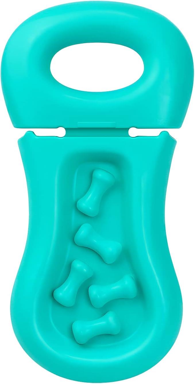 Dog Training Toy for Crate Training Peanut Butter Slow Feeder Treat Dispenser Training aid to Reduce Anxiety (Green)