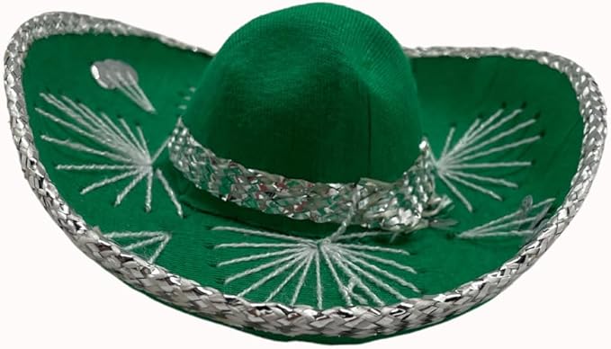 Mini Mariachi Hat 6 inch Black Sombrero for Fiesta Themed Parties for Small Dog/Cat Costume