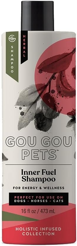 Holistic Natural Derived Goji Berry & Jujube Pet Shampoo: Veterinarian Recommended - Energy & Wellness for Your Dog, Cat and Horse Coat - Made in USA - 16 oz