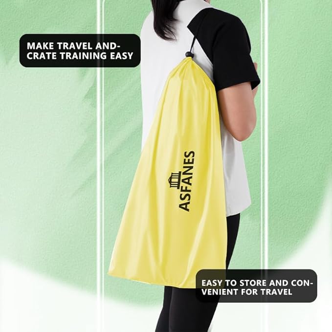 Outdoor Pet Curtain Camping Tent, Pop up Cave Bed for Indoor Cats and Small Dogs, Portable Cat House Dog House, Yellow.