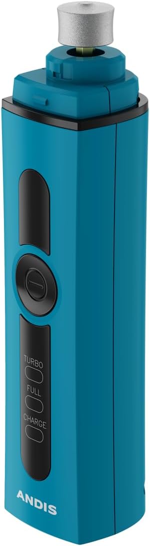 Andis Professional 2-Speed Cord/Cordless Animal Nail Grinder with Rechargeable Lithium-Ion Battery, Blue, 561553