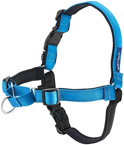 PetSafe Easy Walk Deluxe Dog Harness, No Pull Dog Harness – Perfect for Leash & Harness Training – Stops Pets from Pulling and Choking on Walks – Small, Ocean