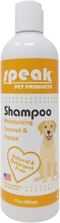 Natural Dog Shampoo, Moisturizing Coconut Papaya, 17oz