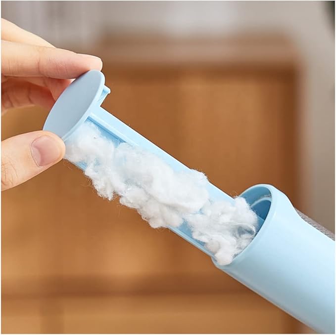 Cleaner Pet Dog Cat Hair Remover Lint Roller Brush (Blue)